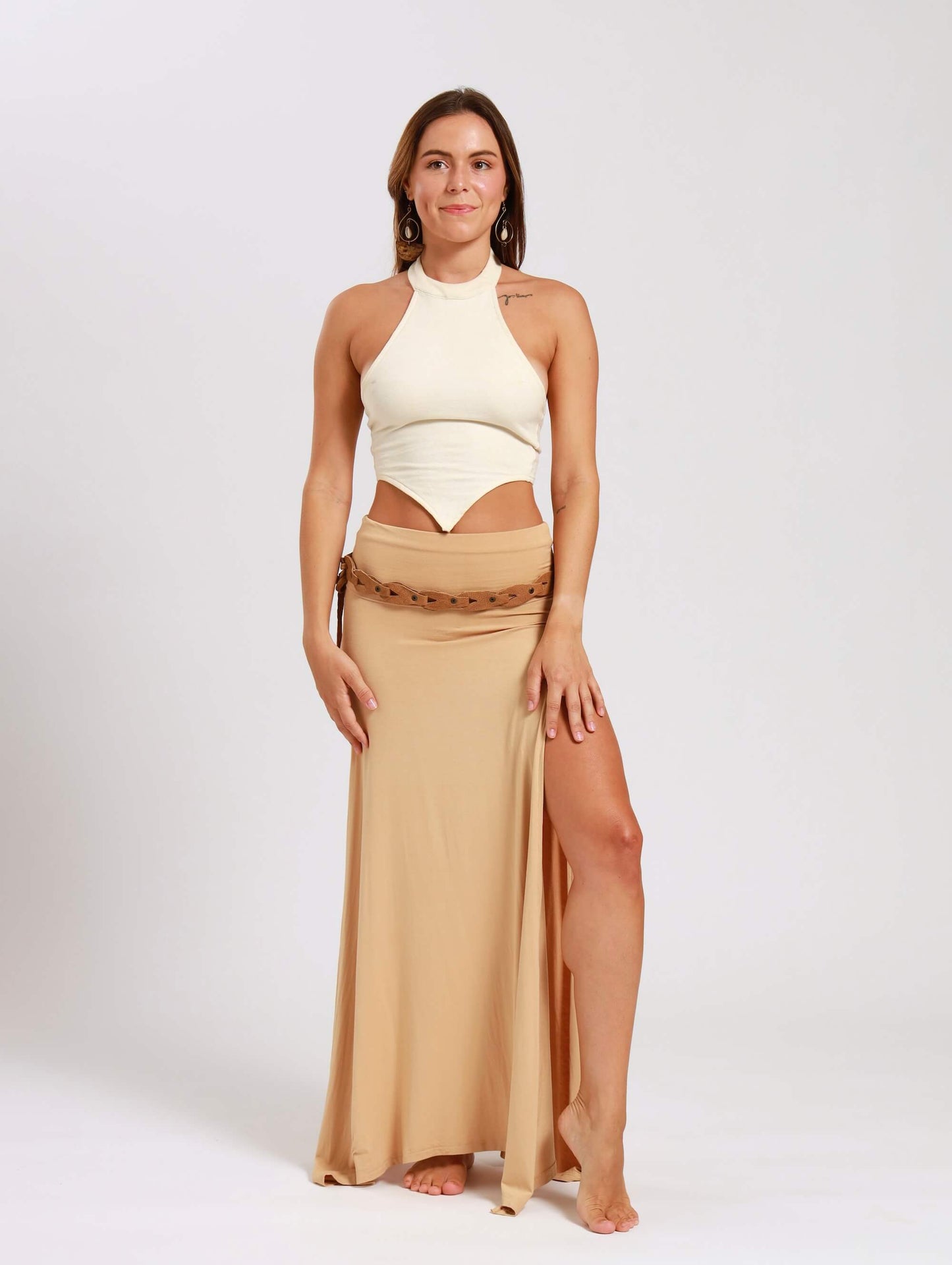 Glade Fold Over Slit Skirt